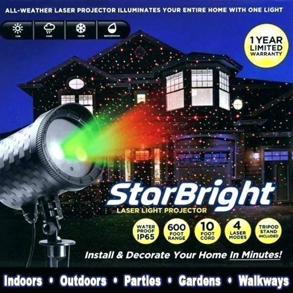 Laser Lights Projector Lights, Green and Red Star Night Shower Outdoor Laser Show Holiday Lights with RF Remote Controller, IP65 Waterproof Projector for