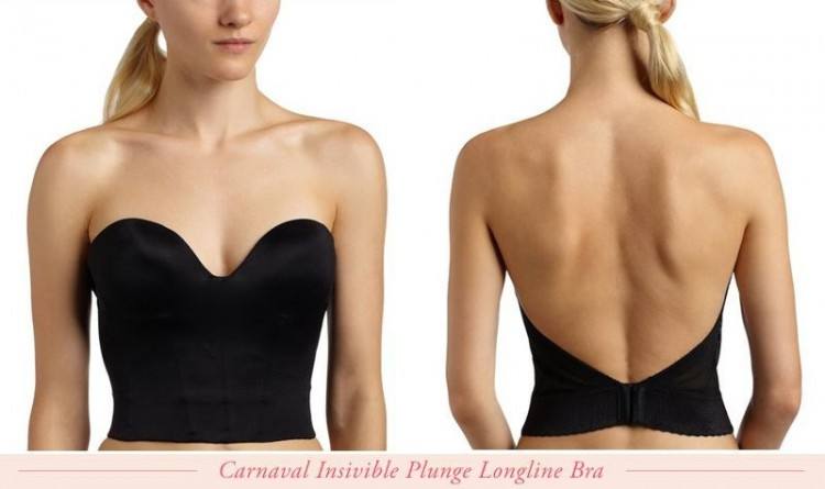 Luxurious Seamless Low Back Bustier with Plunge Front