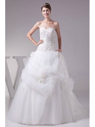 Color: Cathedral Lace Bridal  Dresses Ball Prom Wedding Gowns