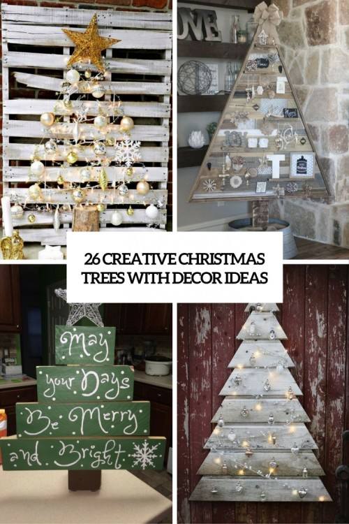 pallet tree with lights wood slice ornaments