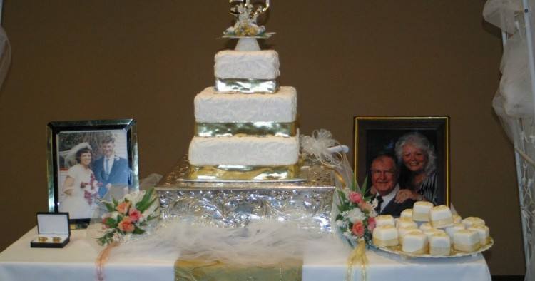 Mr and Mrs Gold Glitter Cake Topper