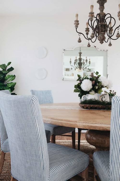 Furniture: Beautiful Spacious French Country Dining Room