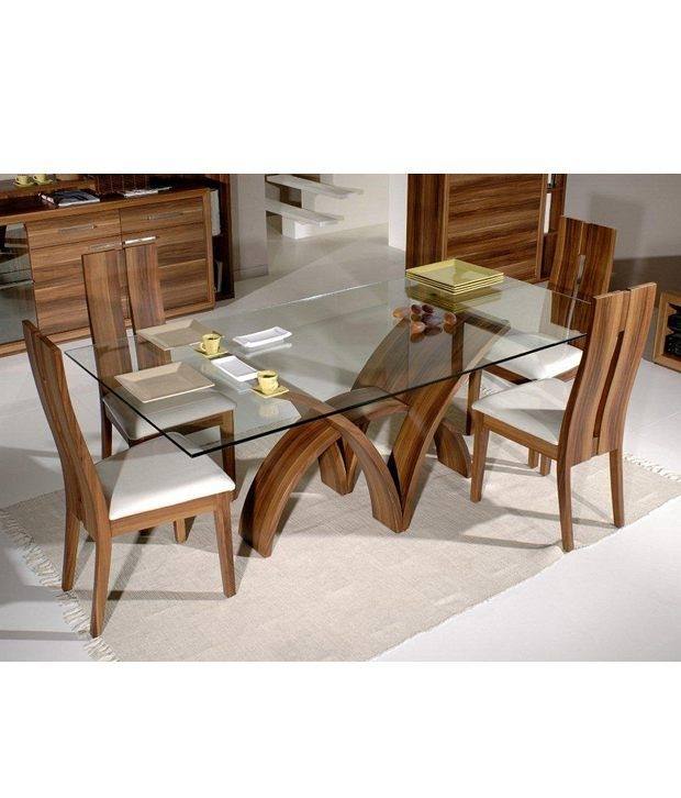 Full Size of Modern Wooden Dining Table With Glass Top Designs Extendable  Rectangular For Exotic Wood