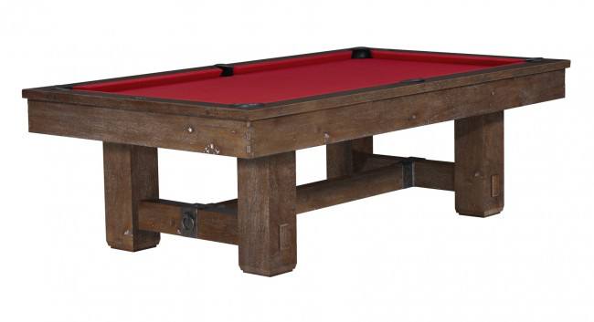 The Merrimack pool table, by Brunswick, provides old world craftsmanship