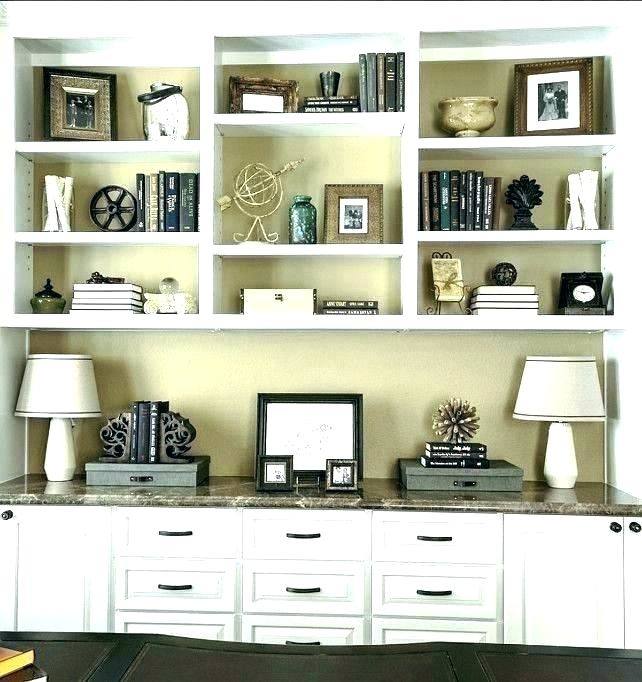 shelf decoration ideas built in shelves decorating