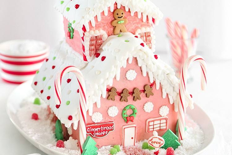 Colorful Candy Gingerbread House