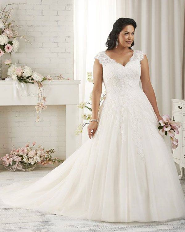2017 Best Brides Wedding Dresses Plus Size Mermaid Wedding Gowns With 1/2  Long Sleeves Lace Bodice Beaded Sash Tulle Sweep Train Cheap Gowns For  Wedding In