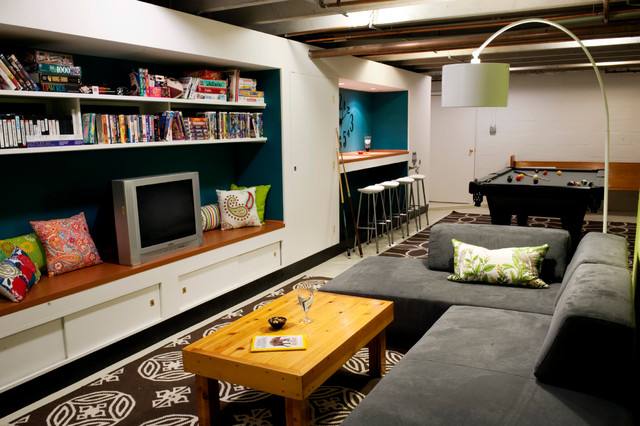How I transformed our basement in to a teen hangout room and created a home office