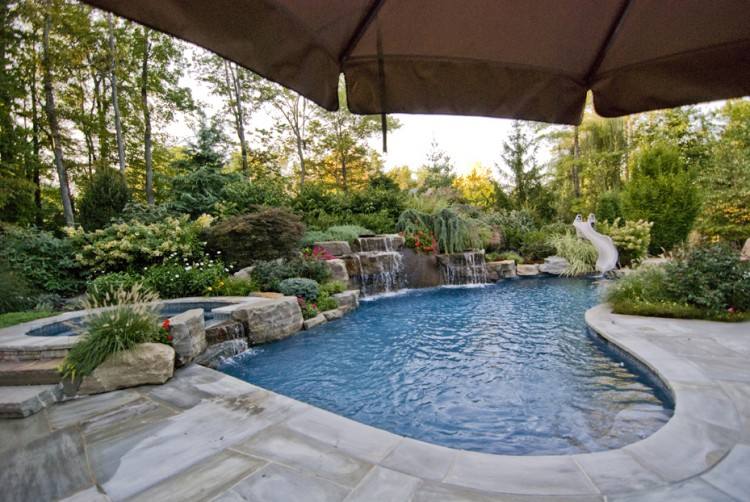 Pool Design : Modern Pool Landscape Design Ideas By Secret Gardens