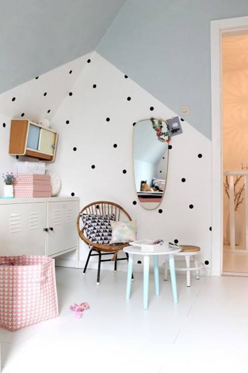 polka dot decals girls room decorating ideas updated hot pink and green