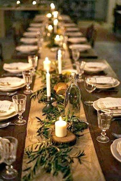Thanksgiving table with assorted turkey plates, plaid tablecloth and easy  centerpiece with pumpkins, oak leaves, nuts and votives |  homeiswheretheboatis