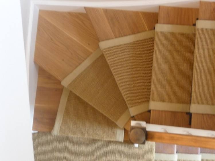 Solid color stair runner