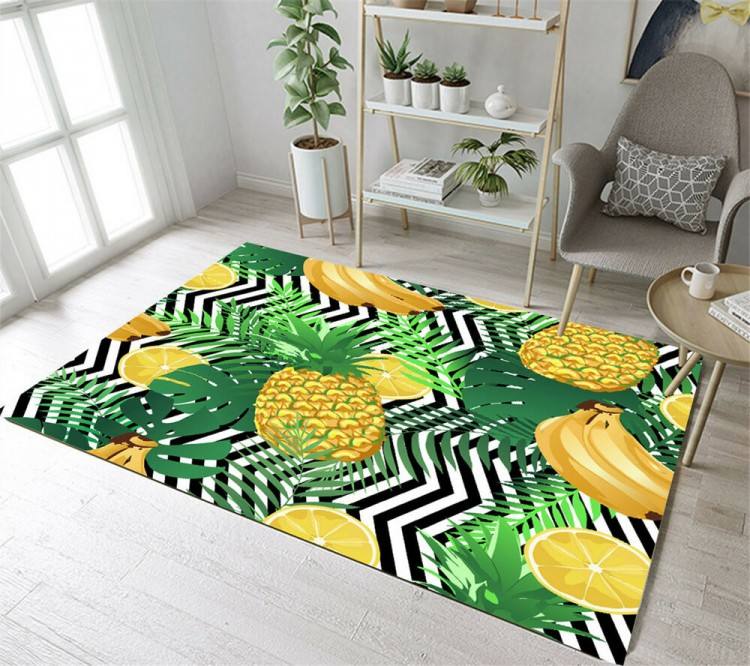 Funky Pineapple Cotton Rug