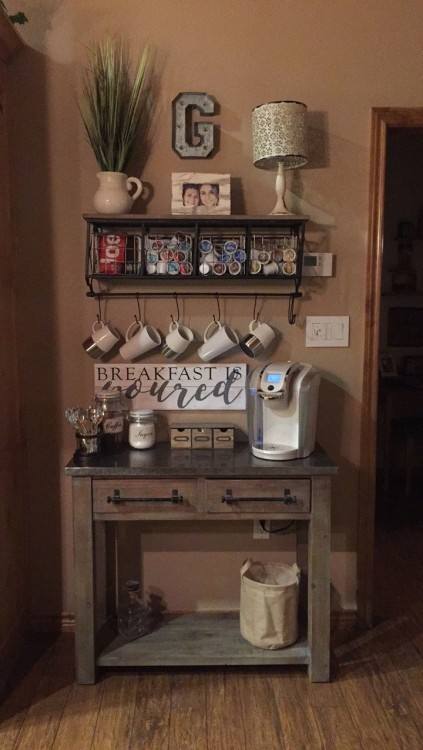 DIY coffee bar ideas for small spaces